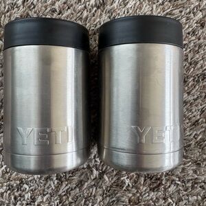 YETI Silver Koozies